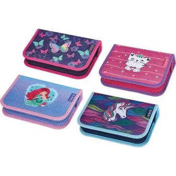 Penál Prázdný penál, 2 chlopně, holky - Mořská panna