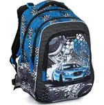 Školní batoh LUMI 23 D modré auto