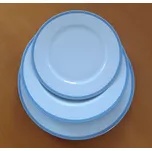 Souprava talířová 18/6 os. Jana modrá krajka