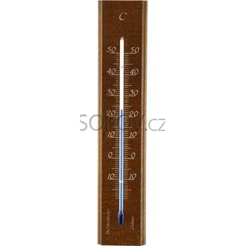 Domácí teploměr Exatherm Teploměr pokojový, dř. deska dub, 140 x 30 mm