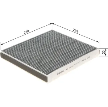 Ventilátor topení a klimatizace Filtr, vzduch v interiéru BOSCH 1 987 432 319
