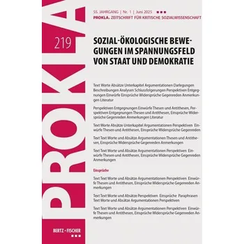 PROKLA 219 / 55. Jg., Heft 2, Juni 2025 - Vereinigung zur Förderung der Schwingungsmedizin e.V.