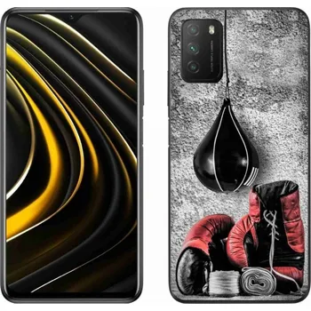 Box Gelový kryt mmCase na Xiaomi Poco M3 - boxovací pytel a rukavice