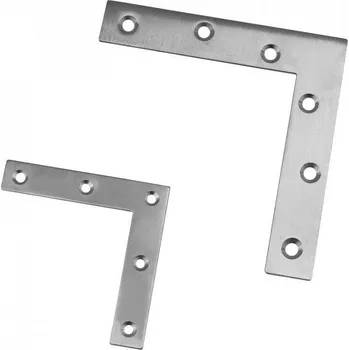 Stavební materiál Rohovník - úhelník plochý nábytkový 75 x 75 x 12 x 2,0mm NA75