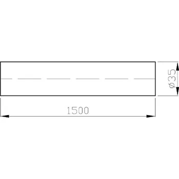 Trubka WC samostatná k nádrž.střední část