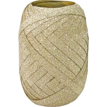 Stuha Dárk.stuha 10mx5 zlatá Glitter