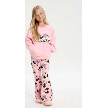 Dívčí oblečení Sinsay - Žerzejová souprava Minnie Mouse - pastelová růžová - 183GA-03X - 183GA-03X-134