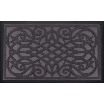 Gumová rohožka - předložka TIVOLI ORNAMENT šedá 40x60 cm, 45x75 cm MultiDecor Rozměr: 45x75 cm