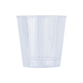 Jednorázové nádobí Kelímek průhledný 0,04 l na alkohol, 50ks