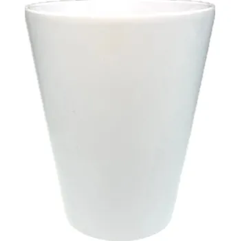 Květináč Obal keramický 14 cm bílý glaz