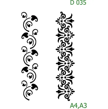 Šablona D 035 - A4 , Nelepící folie
