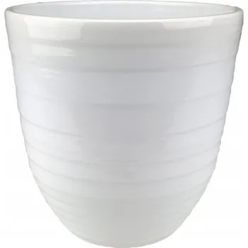 Květináč OBAL KERAMICKÝ ORCHID 14 CM BÍLÝ