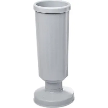 Květináč Váza hřbitovní UH zátěž. 26cm kalich BÍLÁ/GRANIT