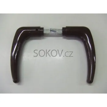 Nábytkové kování Klika KLASIK s trnem - pár hnědá