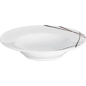 Talíř ORION Talíř hluboký porcelánový BROWN kulatý