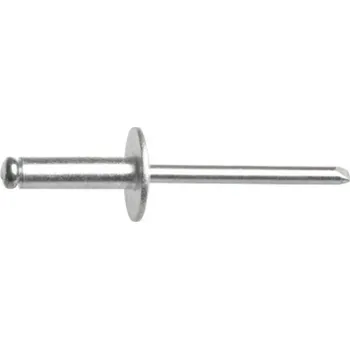 Nýt Nýt trhací velká hlava nýt AL, trn ocel 4,0x10-12 DIN 7337