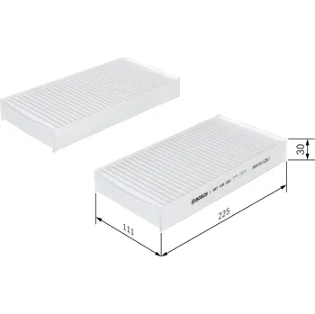 Ventilátor topení a klimatizace Filtr, vzduch v interiéru BOSCH 1 987 432 220