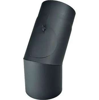 Kouřovod V.A.P.K. Koleno kouřové silnostěnné (1,5 mm) 150/45 s čist. otvorem