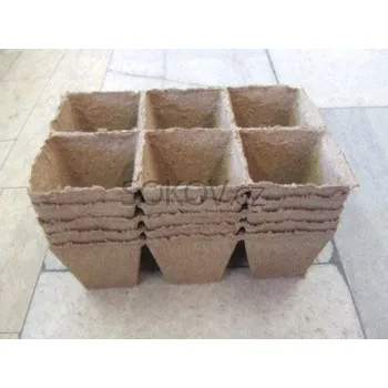 Kontejner rašelinový 8 x 8, 6 ks