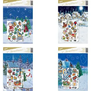 Kalendář Adventní kalendář samolepky 245x360mm 8886002