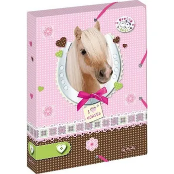 desky na sešit Herlitz - Box na sešity A4/4cm, růžový