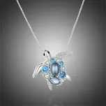 GRACE Silver Jewellery Stříbrný náhrdelník Mořská želva, stříbro 925/1000 NH-BSN331/49 Stříbrná 40 cm + 5 cm (prodloužení)