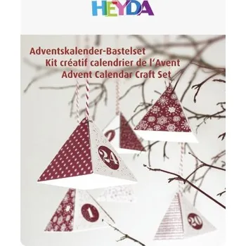 Kalendář Adventní kalendář set 180g červený/bílý