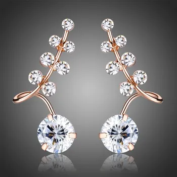 Náušnice Victoria Filippi Náušnice Swarovski Elements Catarita E0321 Bílá/čirá