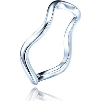 Prsten MINET Moderní kroucený stříbrný prsten JMAS0292SR