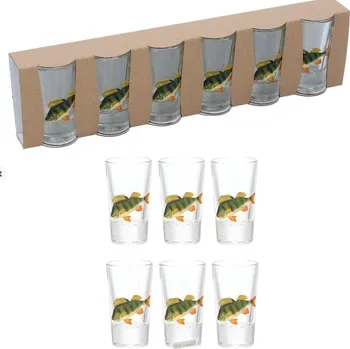 Sklenice Panák ryby 0,02 6ks