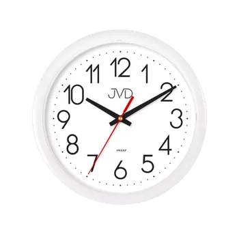 Hodiny JVD Bílé nástěnné netikající hodiny JVD H608.1