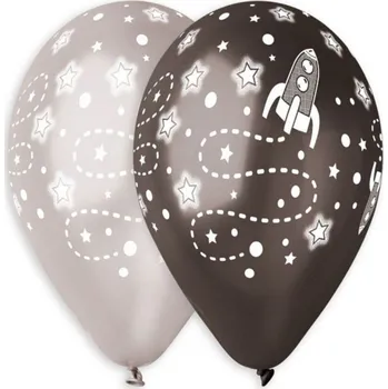 Balónek Nafukovací balónky 5ks Vesmírné rakety