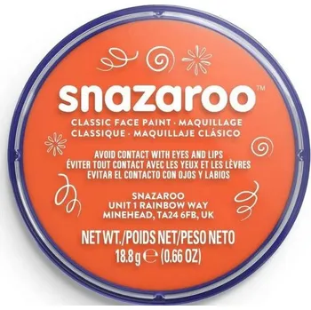 Speciální výtvarná barva Barva na obličej 18ml - oranžová