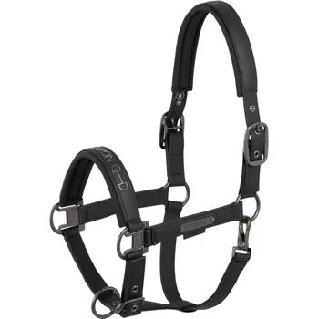 Ohlávka Eskadron Faux Leather Platinum 25, černá, Full