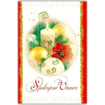 Přání vánoční KB4BN 0650 s glitrem