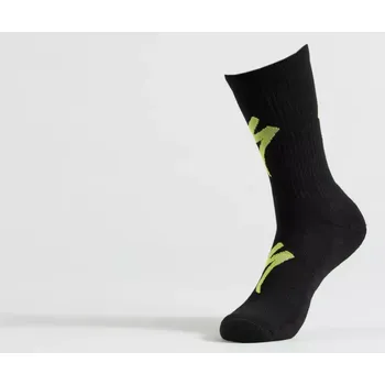 Pánské ponožky Cyklistické ponožky Specialized Techno MTB Tall Velikost: XL Black / Hyper Green
