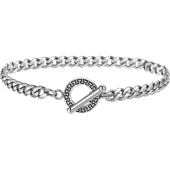 Náramek Daniel Dawson Pánský ocelový náramek Victor 5 mm NR-TBS010-01/22 Stříbrná 22 cm