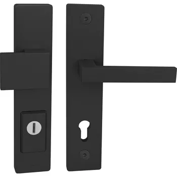 Dveřní kování MP KOVÁNÍ TI - FORTE PLUS - 3214/SQUARE 2275 - bezpečnostní kování Provedení: PZ LI (klika levá/koule), Povrch: NP - nikl perla, Rozteč: 92 mm