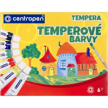 Vodová barva Temperové barvy 6 barev Centropen