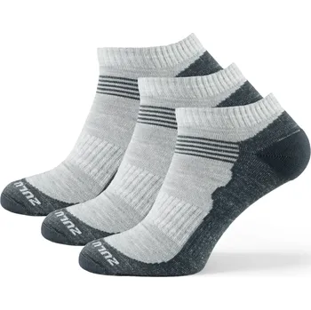 Pánské ponožky Ponožky Zulu Merino Summer 3-pack Velikost ponožek: 35-38 / Barva: šedá
