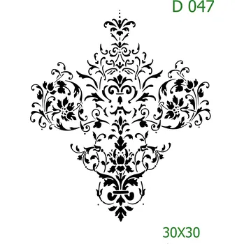 Šablona D 047 - 30 x 30 cm , Nelepící folie