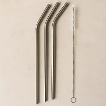 Chilly's Nerezová brčka – sada 3 ks