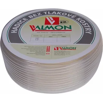Zahradní hadice Hadice 1/2" VALMON průhledná čirá (bez tlakové kostry)