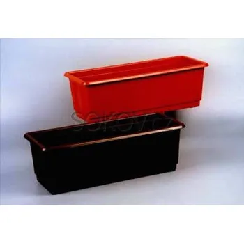 Květináč INJETON Truhlík 40 cm hnědý