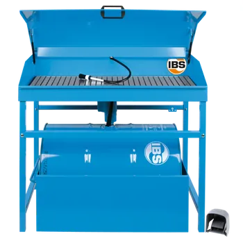 Vysokotlaký čistič Mycí stůl typ MD 200 litrů, extra nosnost 250 kg, elektrické čerpadlo, štětec - IBS