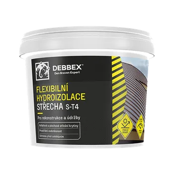 Den Braven Debbex flexibilní hydroizolace střecha S-T4 černá, 30 kg