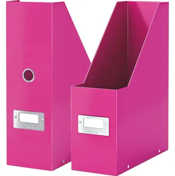 Archivační box Stojan na časopisy Leitz Click-N-Store - růžová