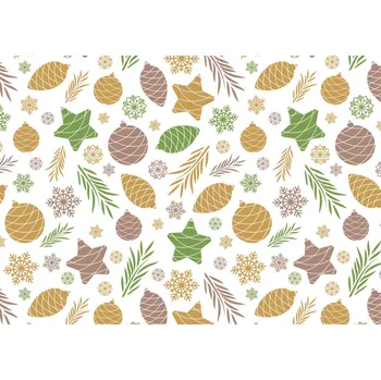 Balící papír Papír dárkový vánoční 2m, Příroda