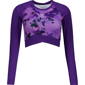 Dámské tričko Dámský funkční crop top premium ALTISPORT VOJ/ALW110TR04 FIALOVÁ XL