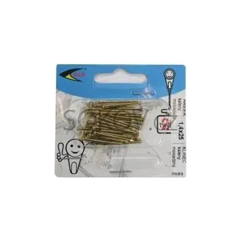Hřebík Hřebík kalený 1,4 x 25 blistr - mosaz